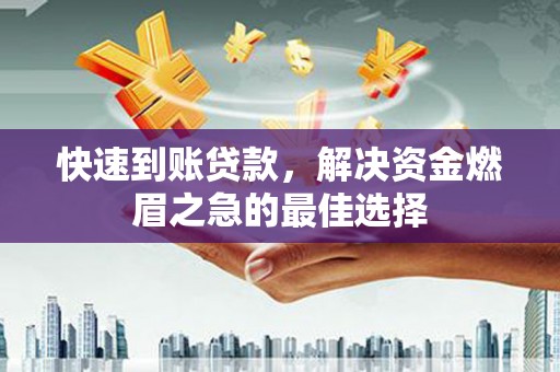 海原快速到账贷款，解决资金燃眉之急的最佳选择