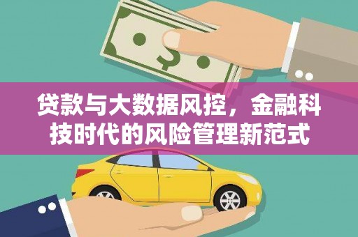巍山贷款与大数据风控，金融科技时代的风险管理新范式