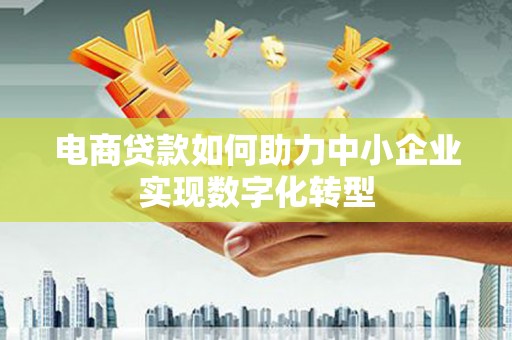 大甲电商贷款如何助力中小企业实现数字化转型