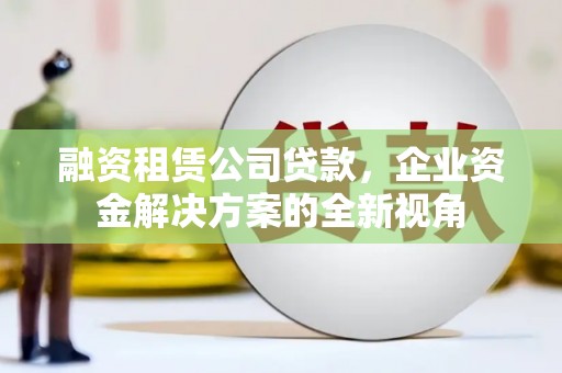 鹿城融资租赁公司贷款，企业资金解决方案的全新视角