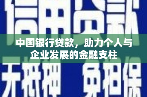 水林中国银行贷款，助力个人与企业发展的金融支柱