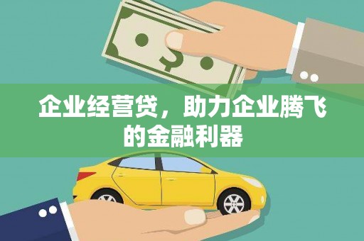 唐县企业经营贷，助力企业腾飞的金融利器