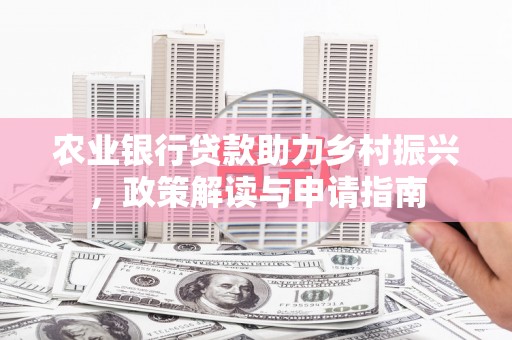 友谊农业银行贷款助力乡村振兴，政策解读与申请指南