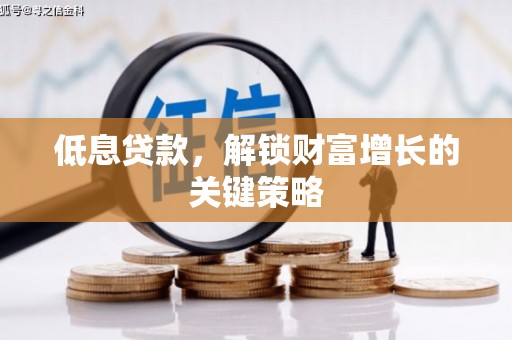 达拉特旗低息贷款，解锁财富增长的关键策略