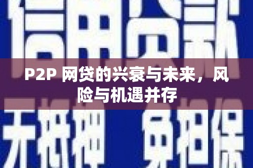 大关P2P 网贷的兴衰与未来，风险与机遇并存